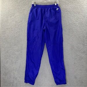 Vintage 90s Nike Pull On Windbreaker Track Pants Purple Women's Large‎ x 31.5